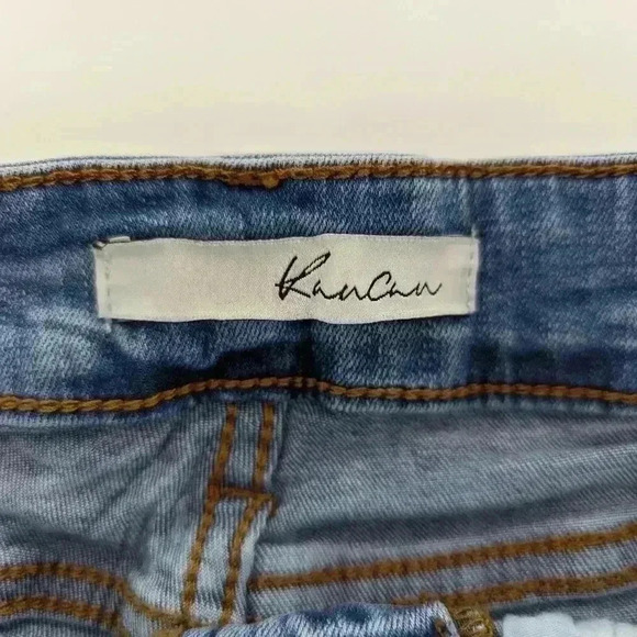 Kancan women's size 9/28 blue jean shorts with cuff rolled bottom - Picture 7 of 7